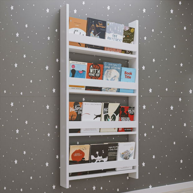 Dětská nástěnná police Arterka 1 (bílá)