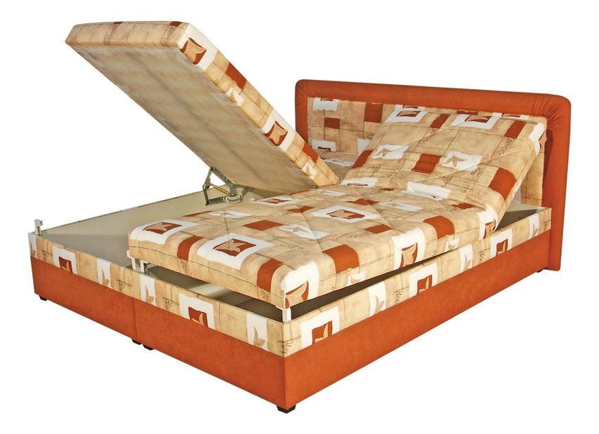 Manželská postel 180 cm BRW BOLOGNA hnědo-šedá