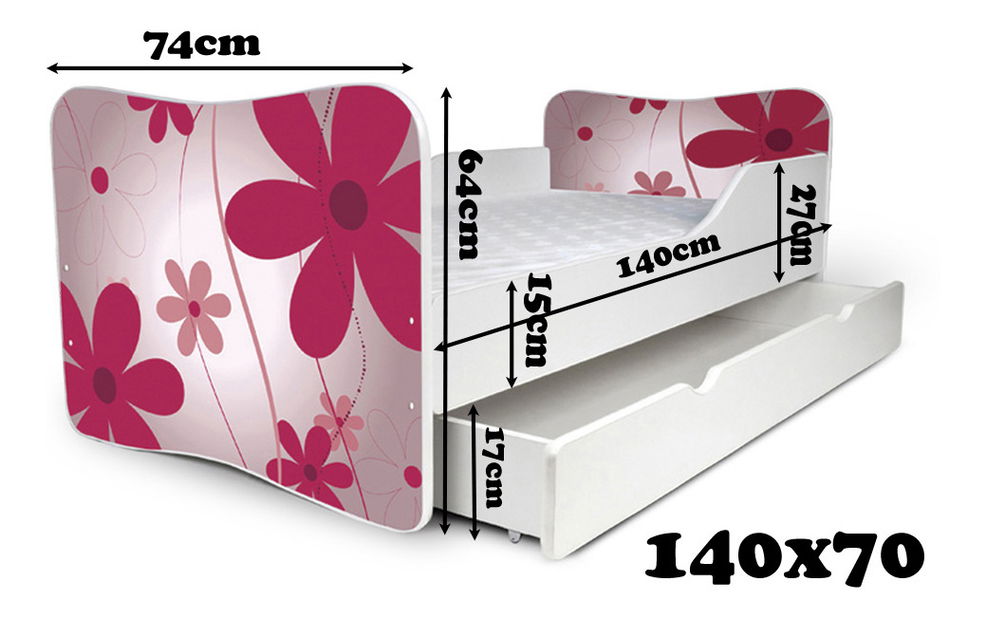 Dětská postel 140x70 cm Lena 43 