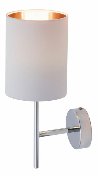 Nástěnné svítidlo Monica 2530 (bílá + zlatá + chromová)