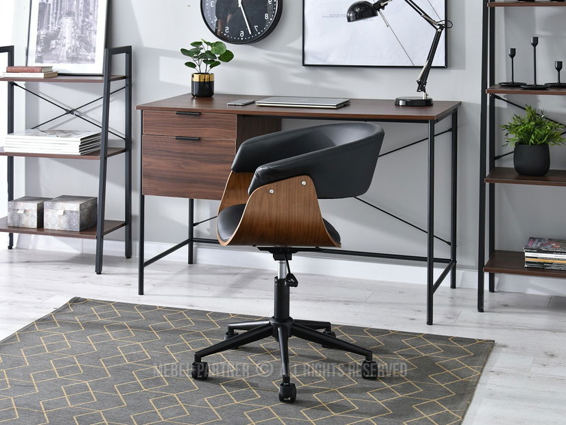 Židle Manzaro (ořech černý + černá)