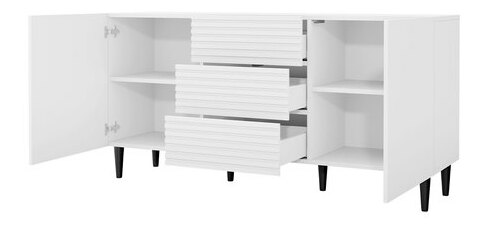 Komoda Sarlana 2D3SZ (bílá + černá)