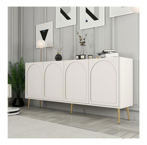 Skříňka Bipemu 2 (krémová + zlatá)