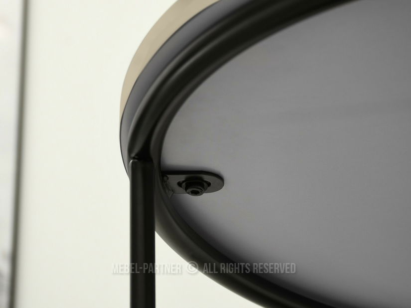 Konferenční stolek Relevista (béžová + černá)