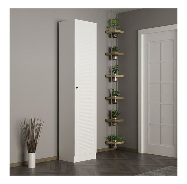 Policová skříň Nemake 24 (bílá)