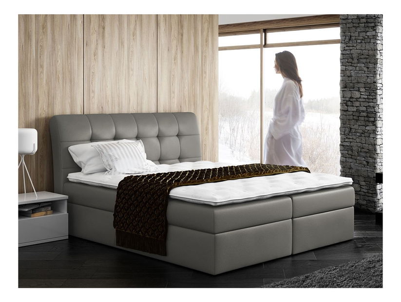 Manželská postel 140cm Lima (šedá)