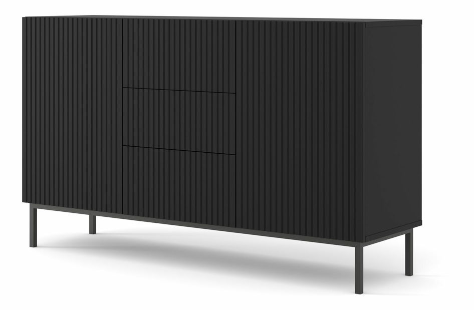 Komoda 2D3S 150 Rowanna (černá)