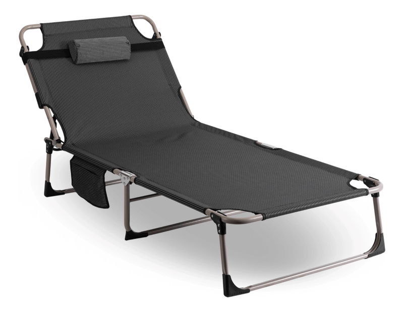 Zahradní lehátko Venden (šedá)