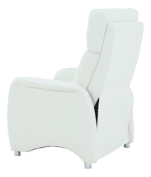 Relaxační křeslo Francesco CH-113100 kůže PU bílá