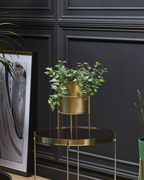 Stojanový květináč Mie (zlatá)