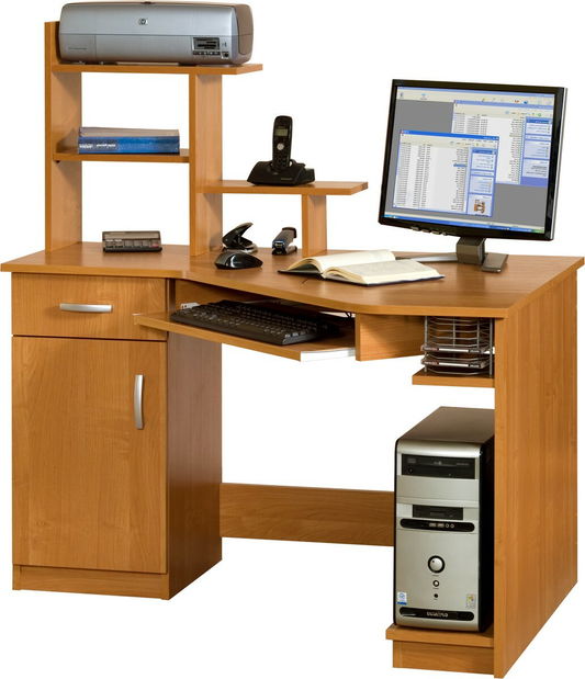 Rohový PC stolek Carmen Max (L)