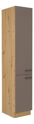 Potravinová kuchyňská skříňka Barb 40 DK-210 2F (dub artisan + truflová)