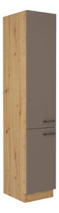 Potravinová kuchyňská skříňka Barb 40 DK-210 2F (dub artisan + truflová)