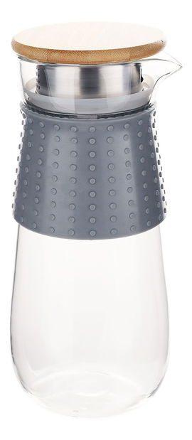 Karafa na vodu s víčkem a sítkem 1200ml Glaza 