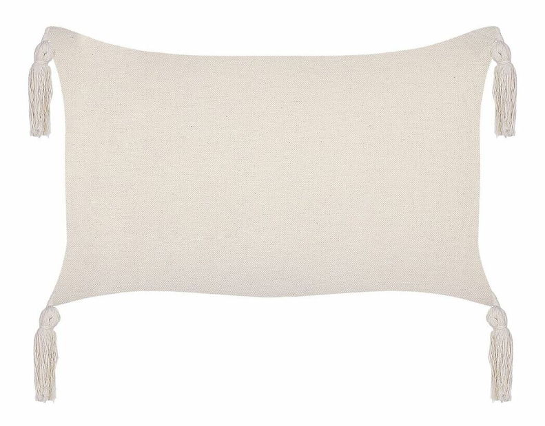 Sada 2 ozdobných polštářů 25 x 45 cm Hakko (béžová)