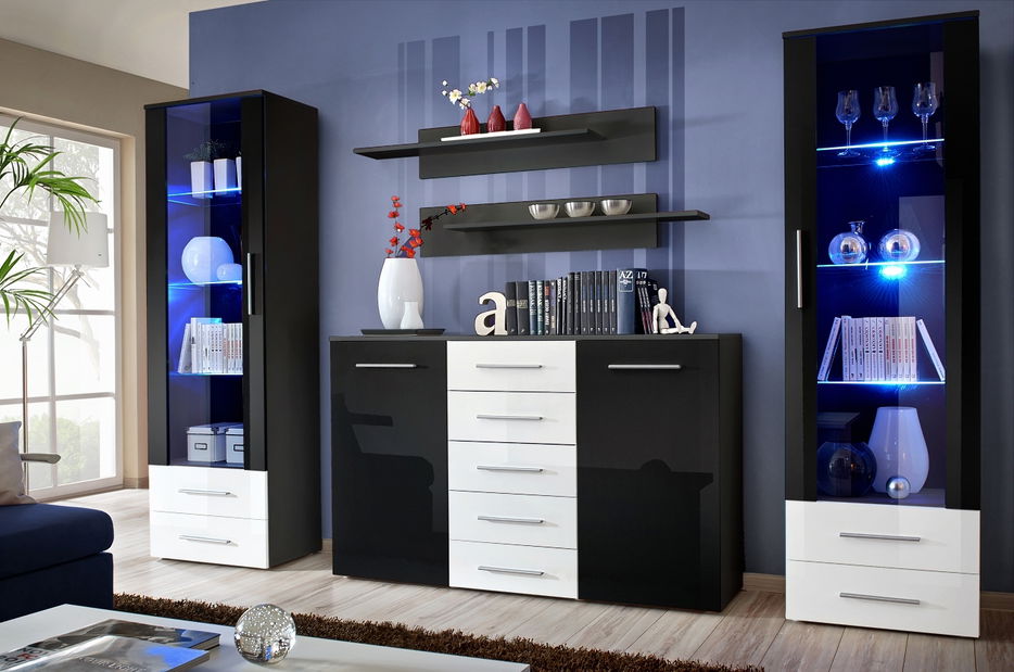 Obývací stěna Gorefield 24 ZWHS GD (s osvětlením)