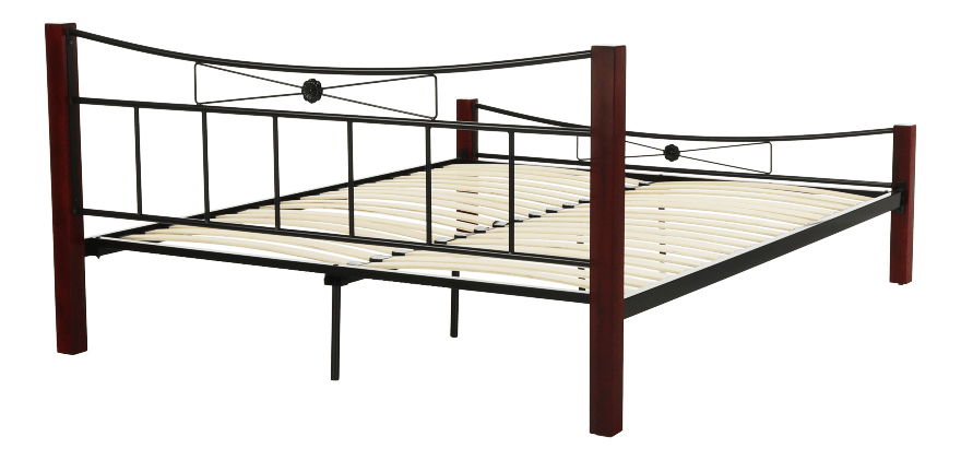 Manželská postel 140 cm Pearly (s roštem)
