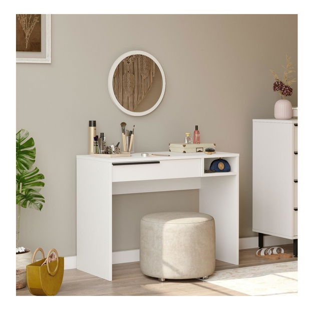 Toaletní stolek Otto 18 (bílá + černá)