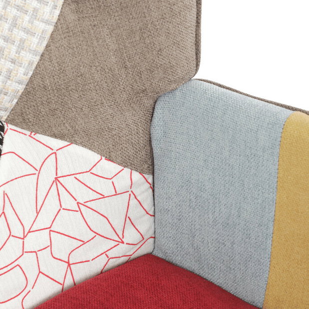 Křeslo s taburetkou Akitta (vícebarevná)