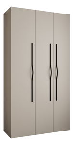 Šatní skříň 130 cm Carmela 50-2 (kašmír + černá)