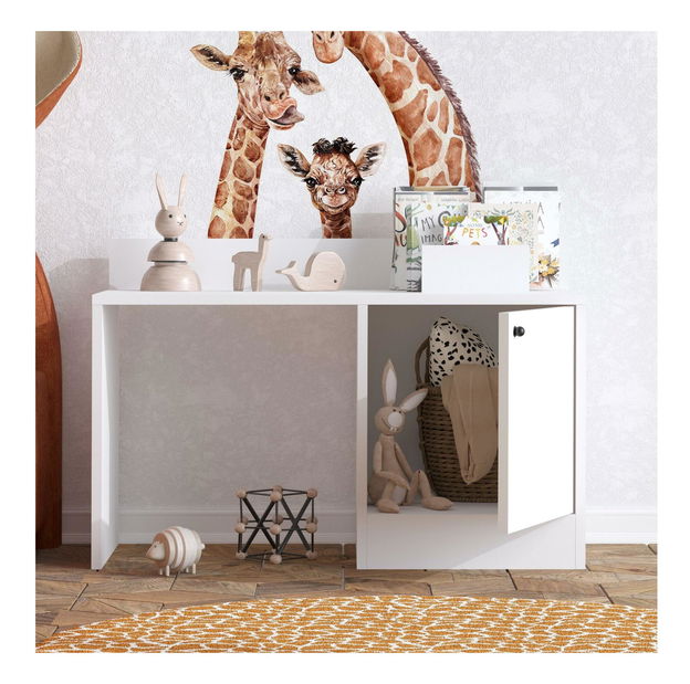 Dětský psací stolek Bolek (bílá)