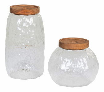 Dózy 2 ks Tamarina (sklo)