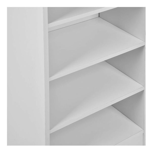 Barový stolek Matioso 1 (beton + bílá)