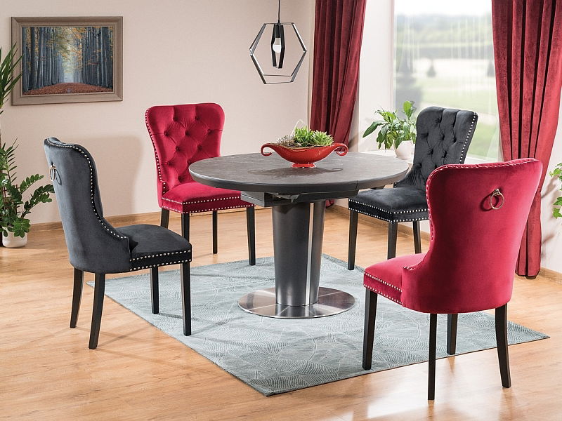 Rozkladací jídelní stůl Orville (šedá)