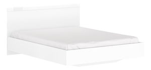 Manželská postel 160 cm Leona (bílá) (bez roštu a matrace)