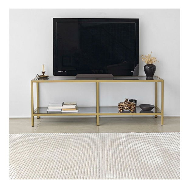 TV stolek Sibade 2 (tmavě šedá + zlatá)