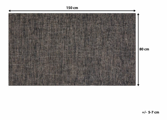 Koberec 150x80 cm SATAY (textil) (hnědá)