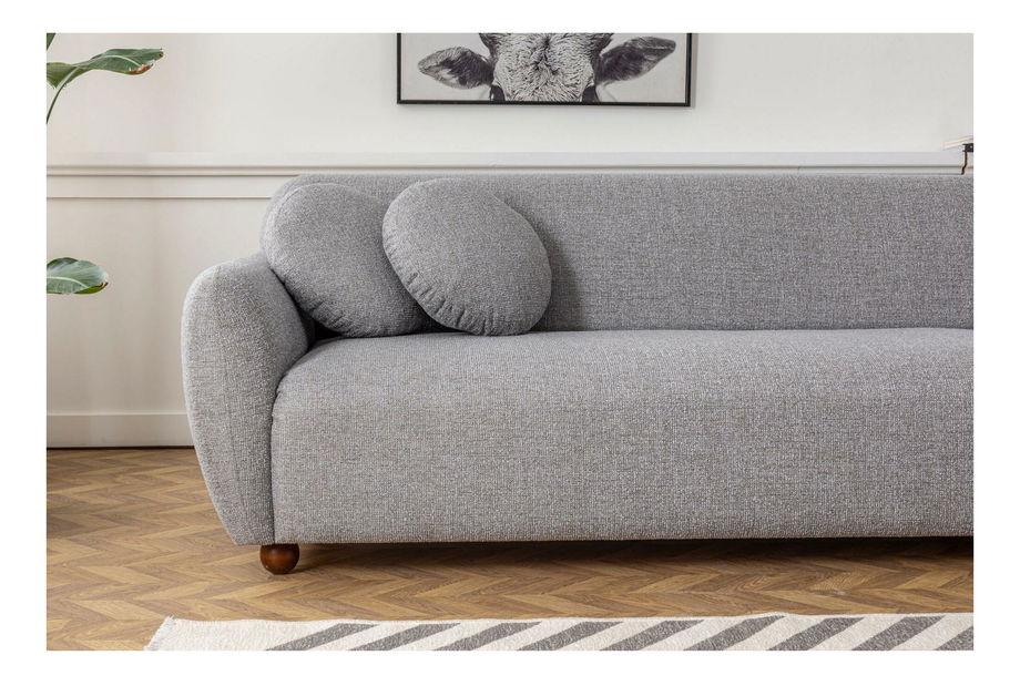 Rohová sedačka Edoletta 1 (P) (světle šedá)