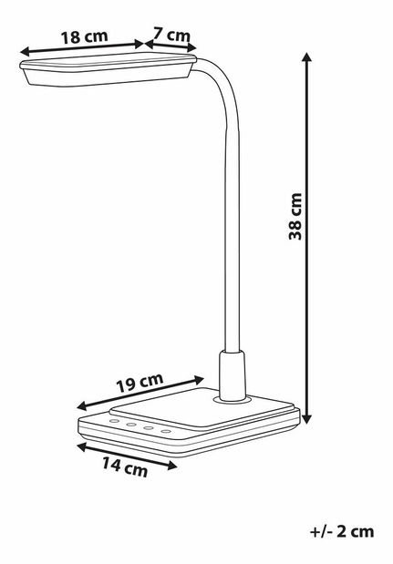 Stolní lampa Charm (černá)