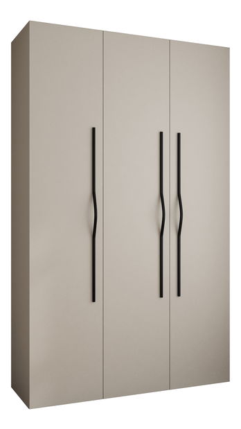 Šatní skříň 150 cm Carmela 50-2 (kašmír + černá)