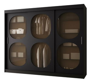 Šatní skříň 250 cm Boomer 2 (černá)