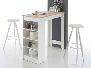 Barový stolek Matioso 1 (dub sonoma + bílá)