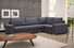 Rohová sedací souprava Thuban (tmavě šedá) (P)