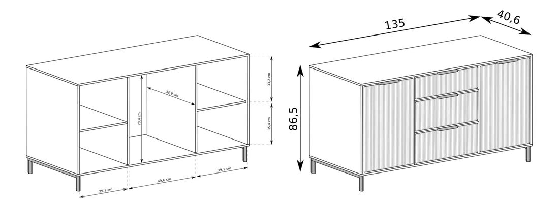 Komoda Lusy 02 (kašmír)