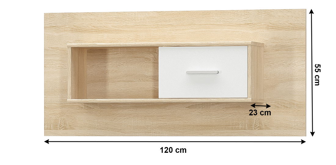 Poličkový systém Thornham 1D (bílá)