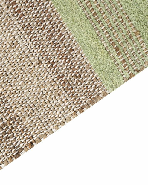 Koberec 160 x 300 cm Tally (béžová + zelená)