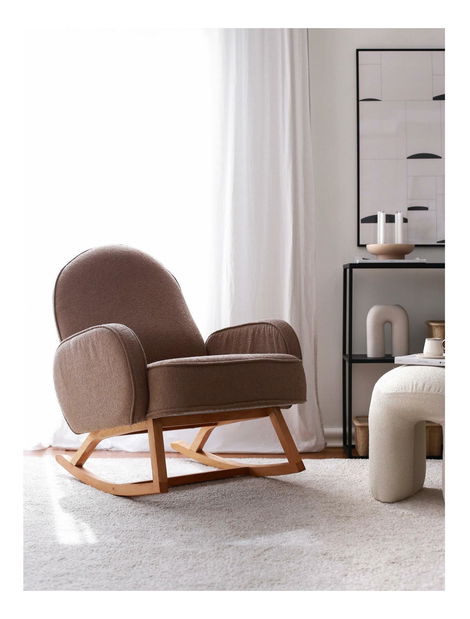 Houpací křeslo Yorgen (hnědá)