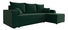 Rohová sedací souprava Harmony L Bis (tmavě zelená) (P)