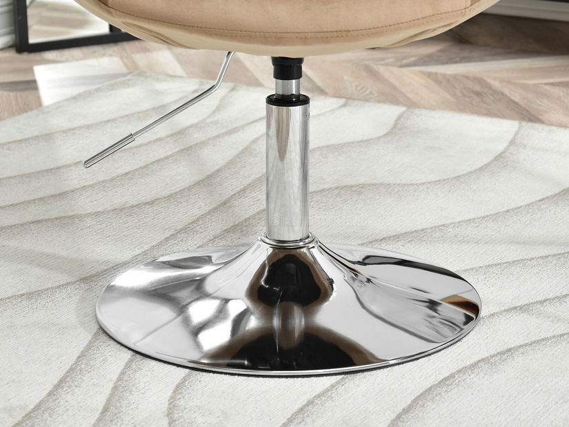 Křeslo Lush 4 (béžová + chromová)