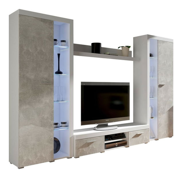 Obývací stěna Rokara XL (dub sonoma) (bez osvětlení)