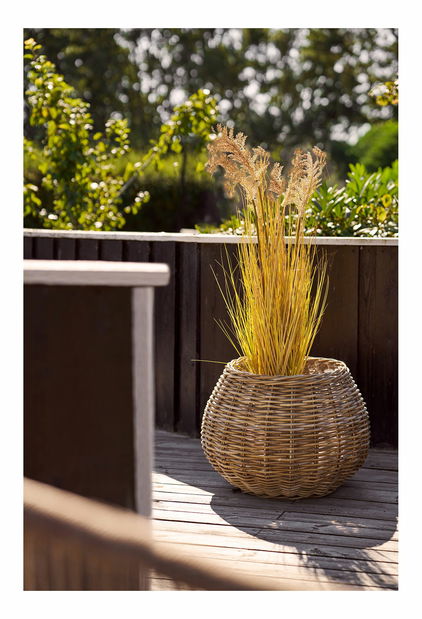 Set 2 ks proutěných květináčů Mmitinaora (přírodní)