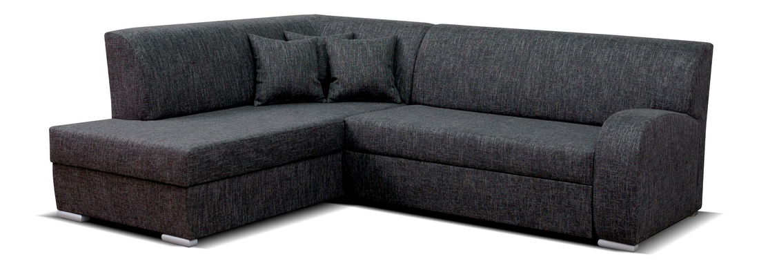 Rohová sedací souprava Celesta (černá) (L)