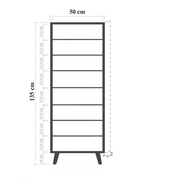 Botník (skříňka na boty) Beside 9 (dub sonoma)