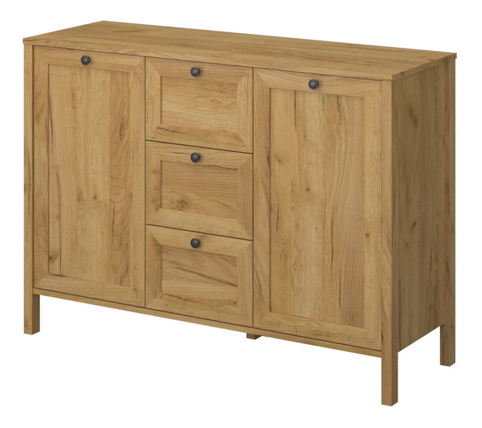 Komoda Keira 2D3S (dub craft zlatý)