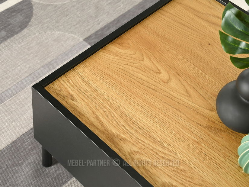 Konferenční stolek Bertina M (dub + černá)