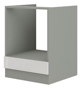 Dolní kuchyňská skříňka na rúru Brunea 60 D GAZ BB (šedá + lesk bílý)